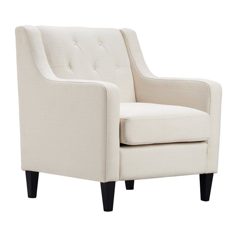 Serta Nina Tufted Accent Chair Ivory Cream | Walmart (US)