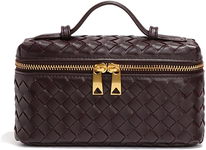 Womens Woven Crossbody Handbag Fashion Leather Top Handle Bag | Amazon (US)