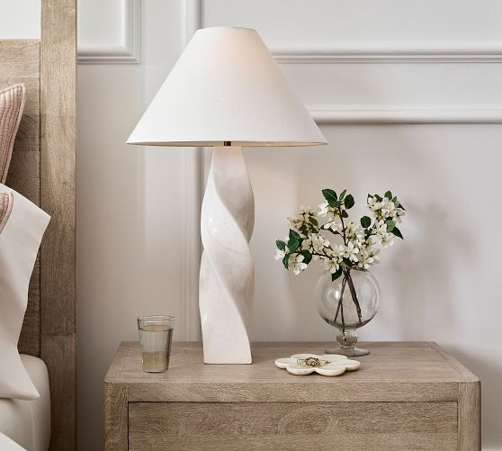 Matilda Twisted Marble Table Lamp (26") | Pottery Barn (US)