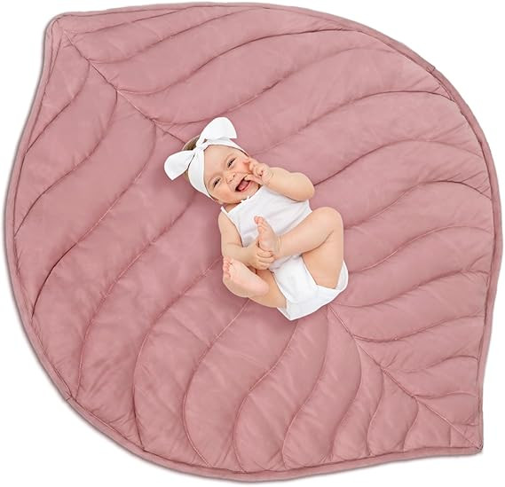 Funtery Baby Play Mat 56 x 42 Inch Cotton Crawling Cushion Cotton Nursery Rug Large Thick Soft Re... | Amazon (US)