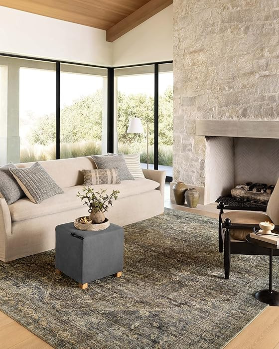 Loloi Amber Lewis Morgan Collection MOG-05 Spice/Lagoon 8'-3" x 11'-3" 38" Thick Area Rug feat. C... | Amazon (US)