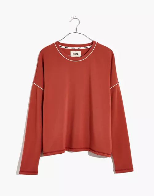 MWL Superbrushed Piped Easygoing Sweatshirt | Madewell