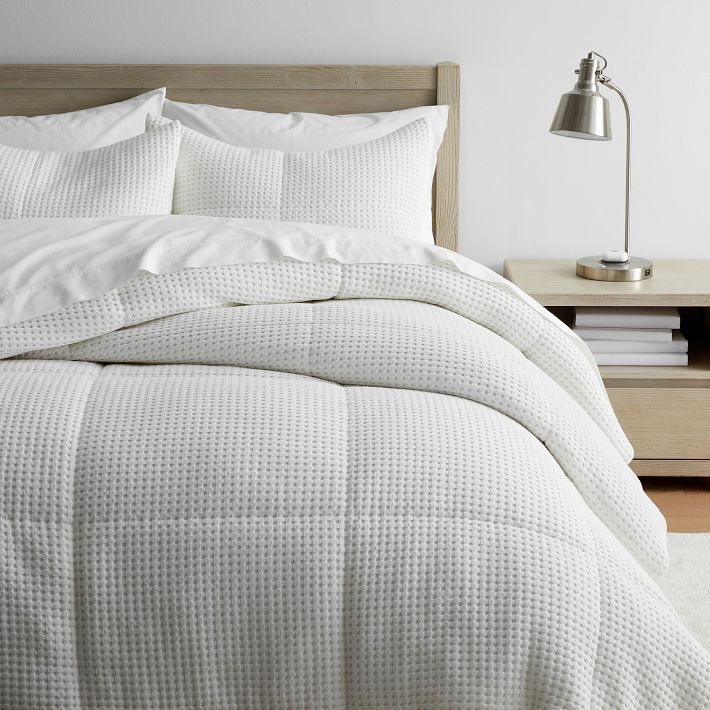 Waffle Jersey Back Comforter | Pottery Barn Teen