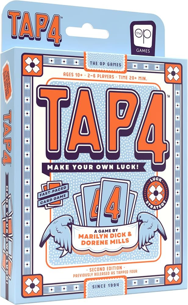 Tap 4 Card Game, A Fun Fast-Paced & Easy to Learn Party Game for All Ages | Amazon (US)