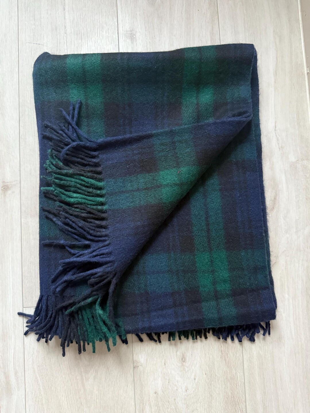 Balmoral Wool blanket, rug, throw- Black Watch | Etsy (US)