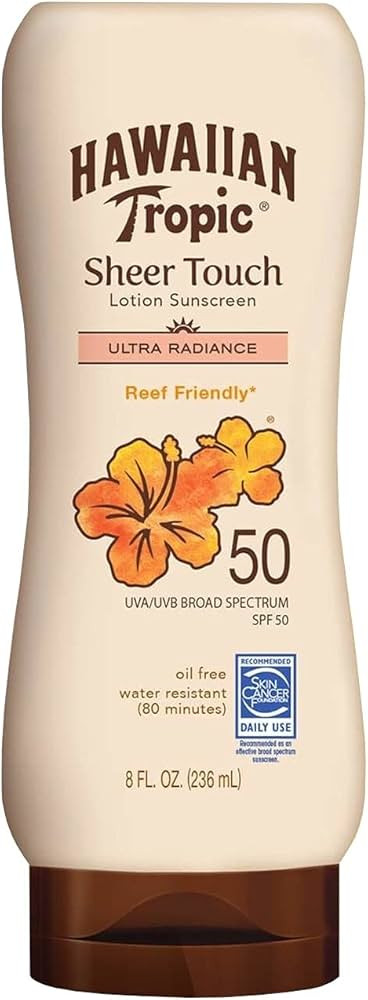 Hawaiian Tropic Sheer Touch Lotion SPF 50 Sunscreen-8 oz | Amazon (US)