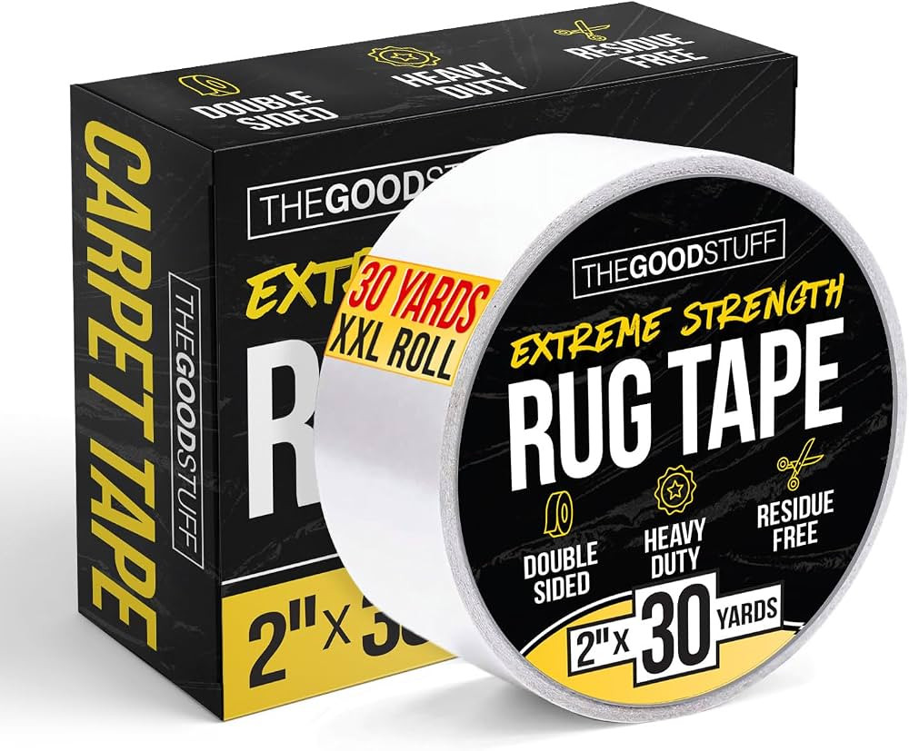 The Good Stuff Double Sided Rug Tape - Stop Slips Without Damaging Floors | Amazon (US)