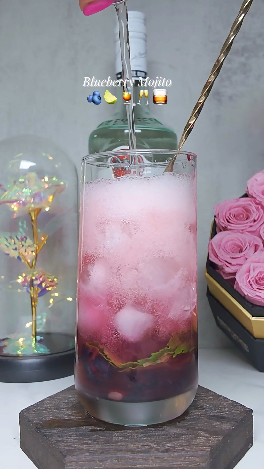 Check out this blueberry mojito I made because soft evenings deserve fresh mint, muddled berries, and something slightly sparkly in your glass.
There's something about sipping this on a slow afternoon or relaxing evening that feels amazing.
Sweet, tart, and refreshingly alive, just like the version of me that's learning to enjoy life in little sips.
Fresh blueberries, lime juice, muddled mint leaves, and that perfect hint of fizz. Homemade, unbothered, and giving full summer softness. Follow for more

What I used:
Frozen blueberries
Fresh Mint
Lime and its juice
Blueberry syrup (my recipe)
2 oz @bacardi rum
Add ice
Top with ginger beer (or club soda)
Garnish with more fresh mint and lime wedge
Enjoy!

#LTKOver40 #LTKSeasonal #LTKParties