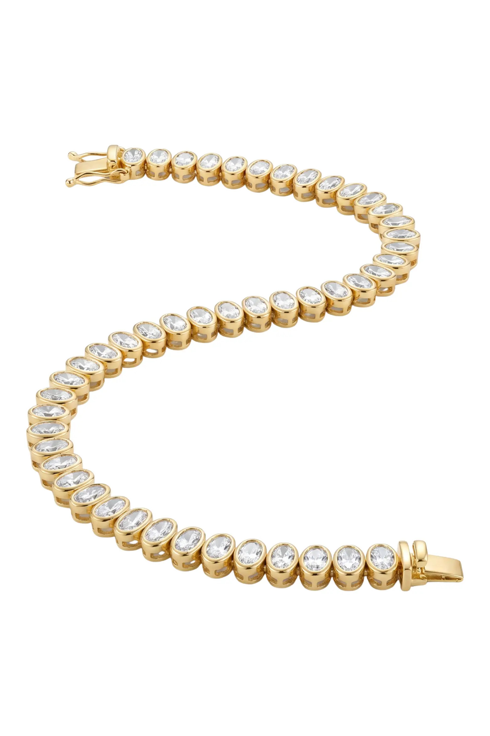 Oval Cubic Zirconia Bezel Tennis Bracelet (Women) | Nordstrom | Nordstrom