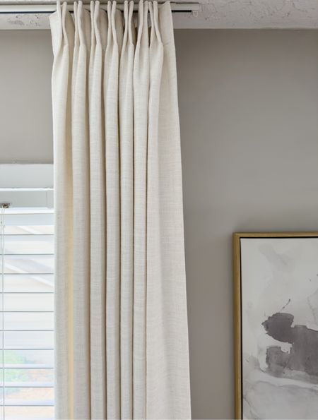 
I recently Added @twopagescurtains customizable panels to our bedroom & cannot stop staring!!! They’ve got blackout liner too 

My selection:

Liz Polyester Linen Drape Pleated 
- Color: Ivory White 1908-2
- Hanging Header Style: Pinch Pleat
- Body Memory Shaped Included 

#LTKhome #LTKFind #LTKstyletip