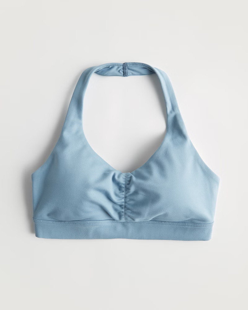 Women's Gilly Hicks Go Recharge Cinched Halter Sports Bra | Women's New Arrivals | HollisterCo.co... | Hollister (US)