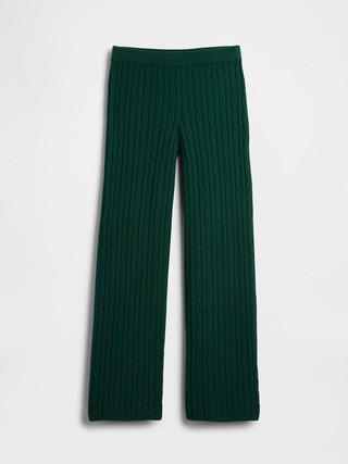 CashSoft Cable-Knit Sweater Pants | Gap (US)