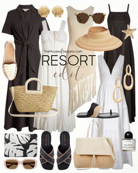 Shop these Nordstrom Vacation Outfit and Resortwear finds! Beach travel outfit, maxi dress, midi dress, straw hat, sun hat, woven bag, straw bag, Rattan sandals, and more! 

#LTKTravel #LTKOver40 #LTKSeasonal