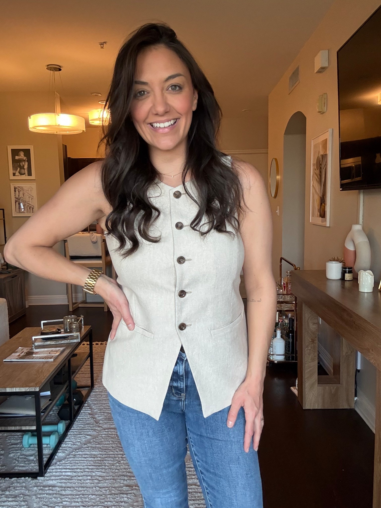 New favorite work vest & it’s on sale! Wearing a Medium — bustier girls size up :)

#LTKSaleAlert #LTKFindsUnder50 #LTKStyleTip