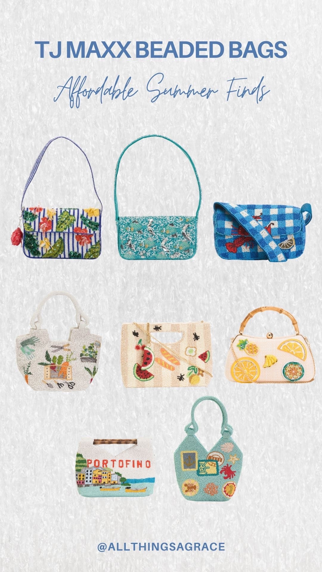 These TJ Maxx beaded bags are making me way too excited for summer 😍🌊✨ affordable, cute & giving major vacation vibes!! 🩵

#ltkfinds #tjmaxxfinds #summeraccessories #beadedbags #vacationstyle

#LTKSeasonal #LTKTravel #LTKU