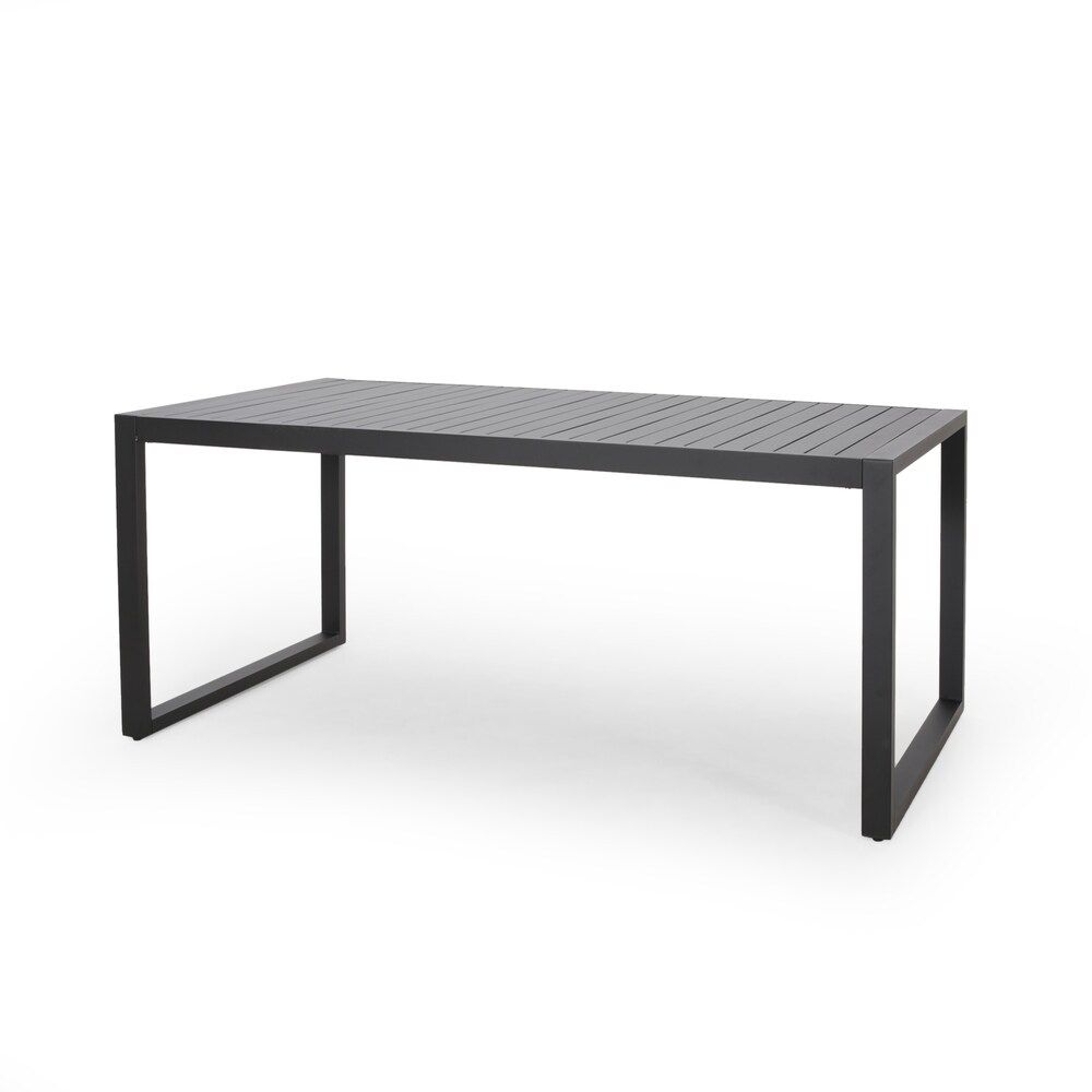 Navan Modern Aluminum Outdoor Dining Table by Christopher Knight Home | Bed Bath & Beyond