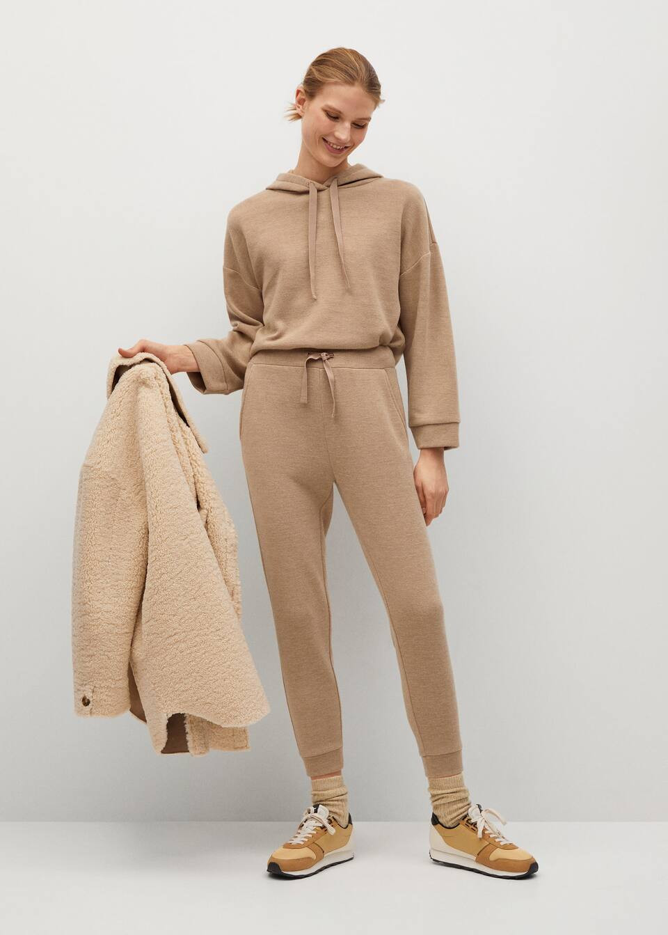 Flecked oversize sweatshirt | MANGO (US)