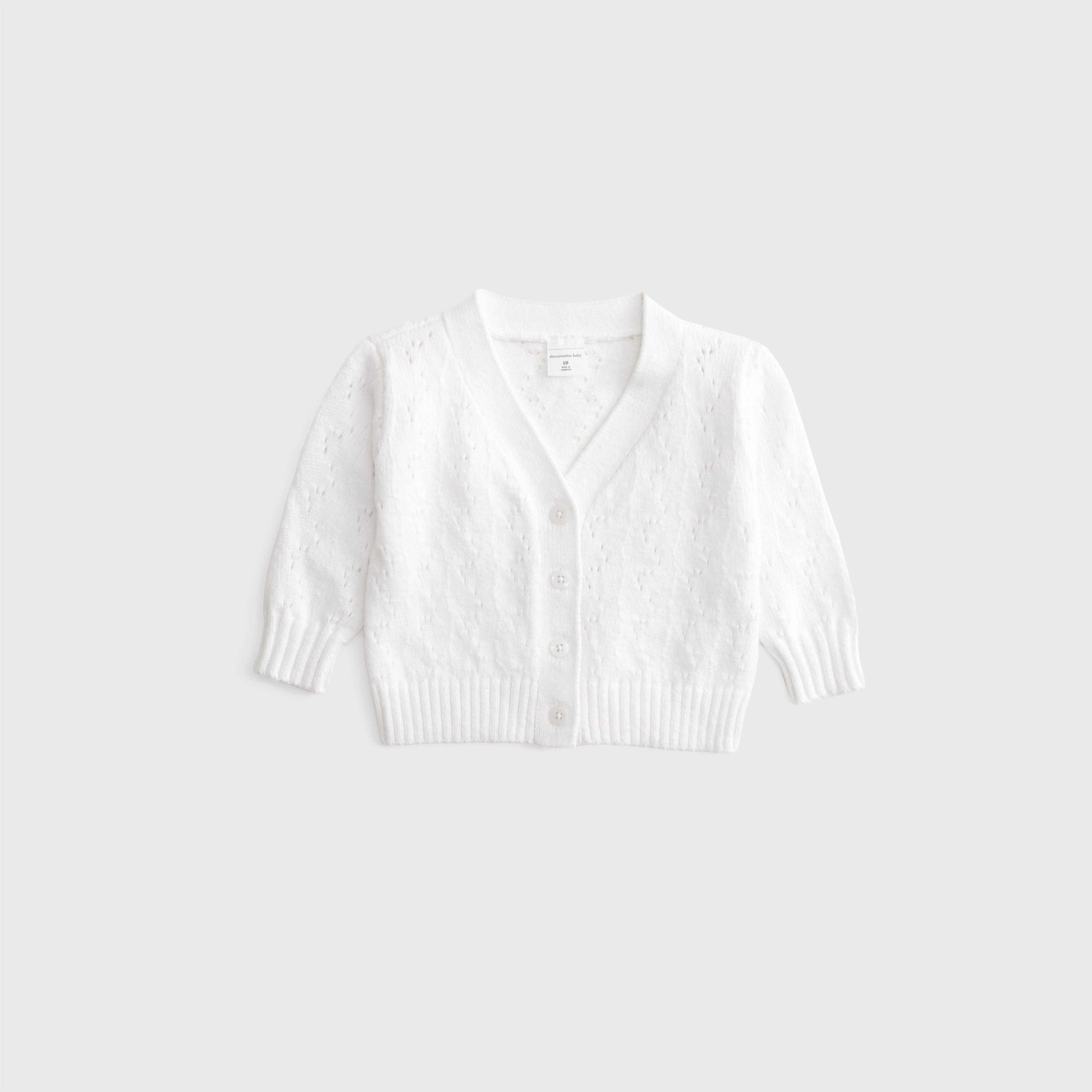 baby pointelle stitch cardigan | Abercrombie & Fitch (US)