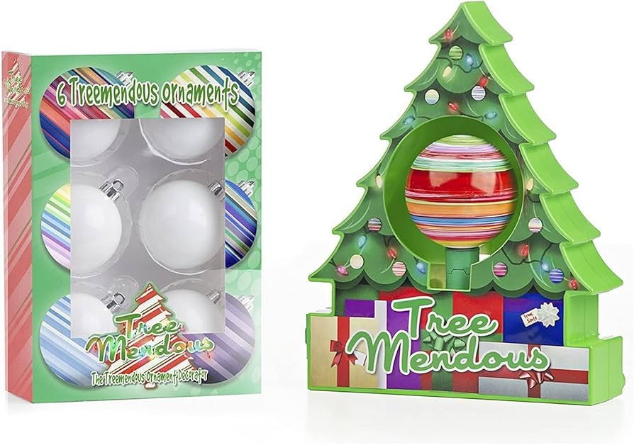 Amazon.com: The Treemendous Ornament Decorator - Christmas Tree Ornament Decorating Kit & 6 Pack ... | Amazon (US)