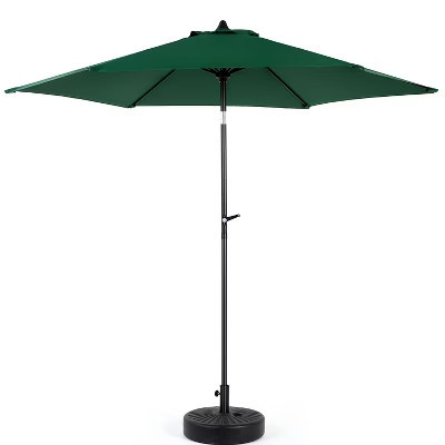 KTMBDW 9' Outdoor Patio Umbrella, Outdoor Table Umbrella, Yard Umbrella, Market Umbrella with 6 Sturdy Ribs, Push Button Tilt and Crank for Backyard | Target