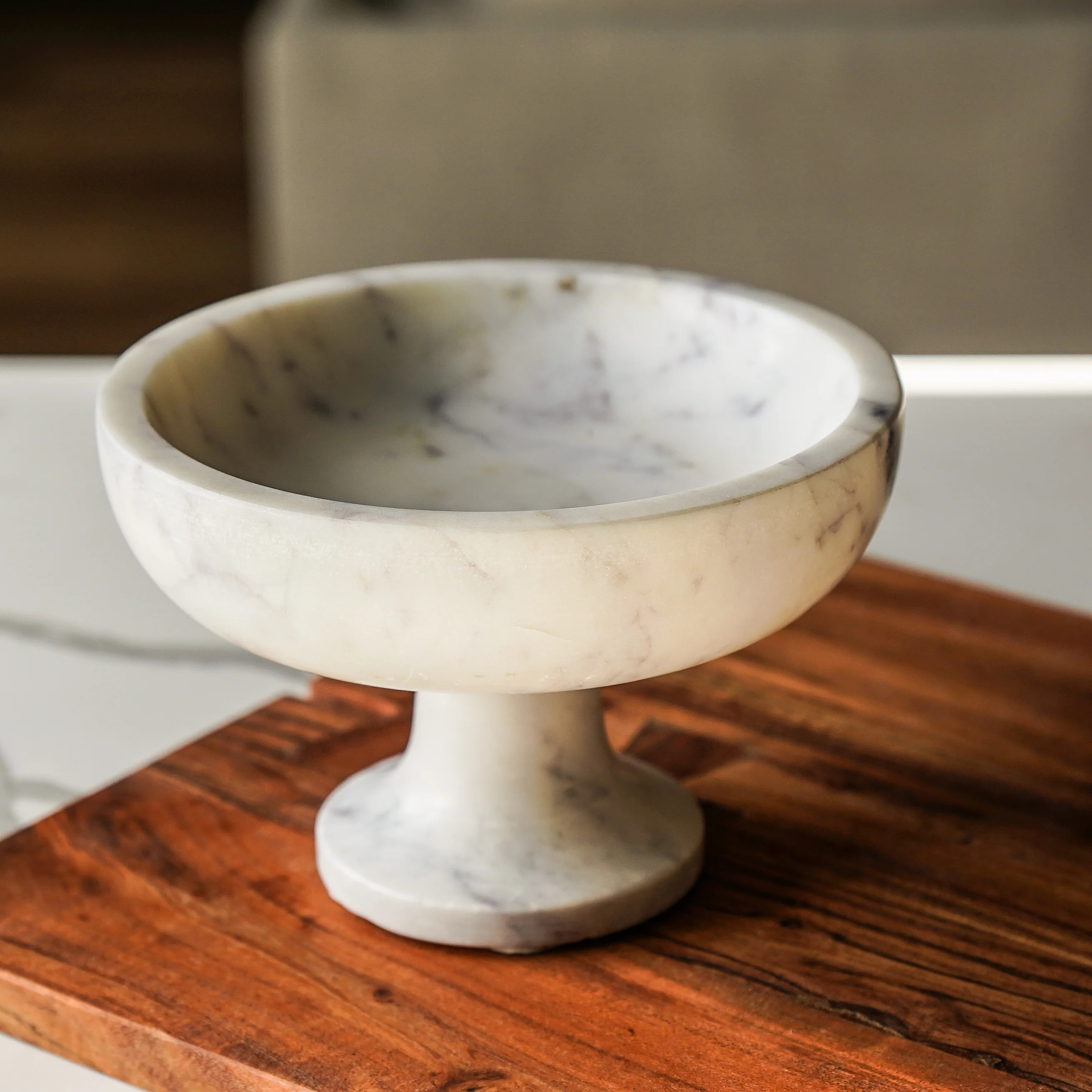 White Marble Pedestal | MJHome