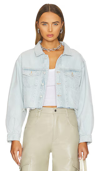 Cut Off Hem Shrunken Charli Jacket in Snag | Revolve Clothing (Global)