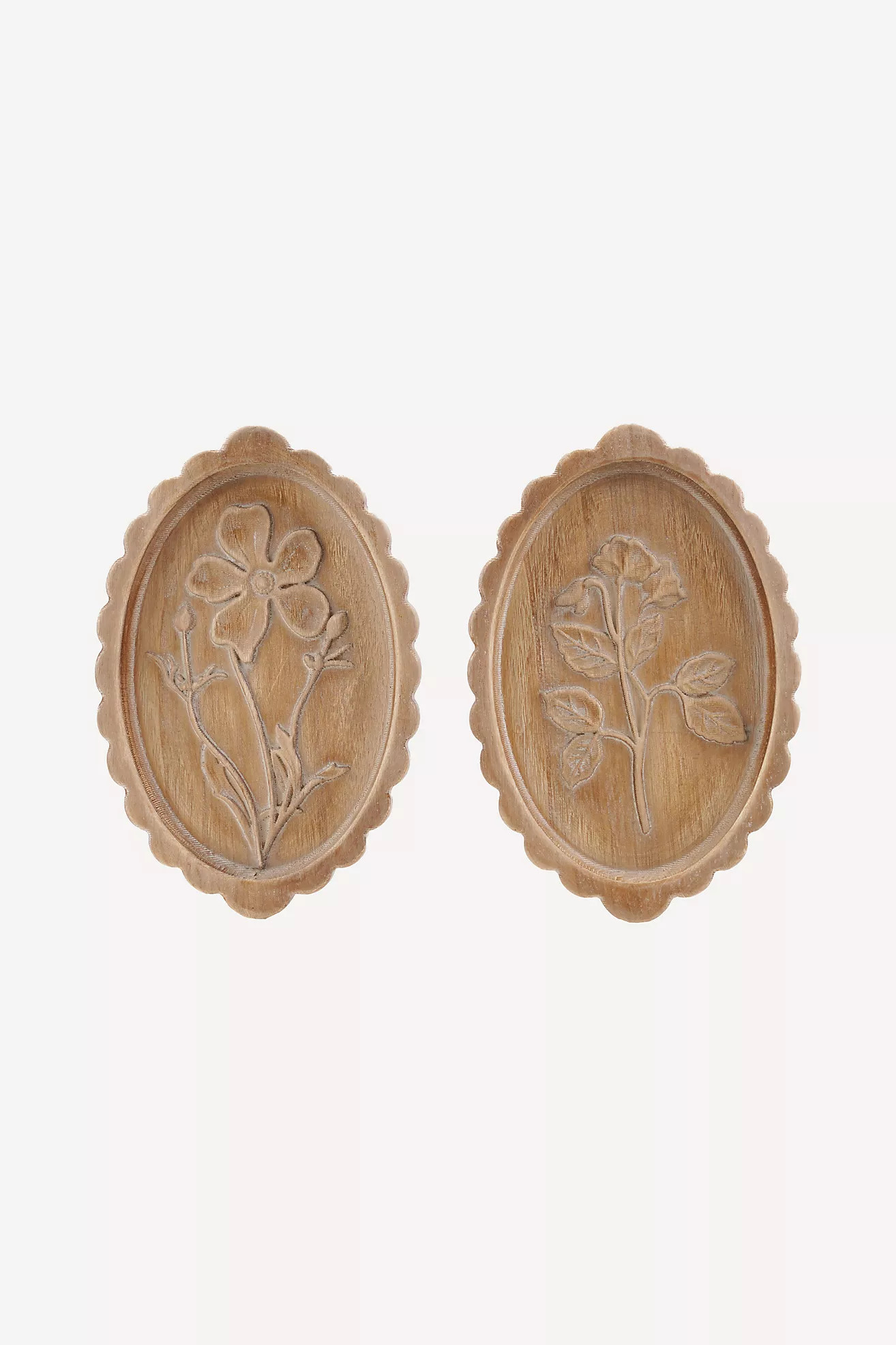 Scalloped Floral Wood Gallery Wall Charm | Anthropologie (US)