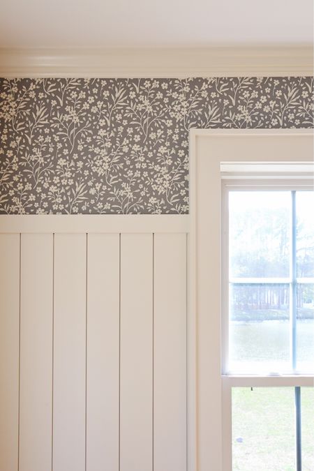 Green floral peel and stick wallpaper, matte fabric wallpaper, floral wallpaper, peel and stick wallpaper

#LTKhome