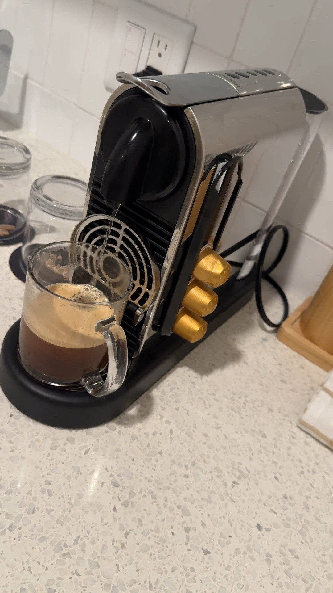 My recent hotel stay had this and I loved it.
Easy insertion and ejection of capsules. For use with Nespresso Original Line capsules only. Not compatible with Nespresso VertuoLine capsules
19 bar high-pressure pump for a barista-style result, perfectly extracting the flavor and aromas of each coffee capsule and creating a dense creme. Fast 25 second heat-up
2 programmable buttons for Espresso and Lingo
Coffee maker 
Espresso
Entertaining 


#LTKHome