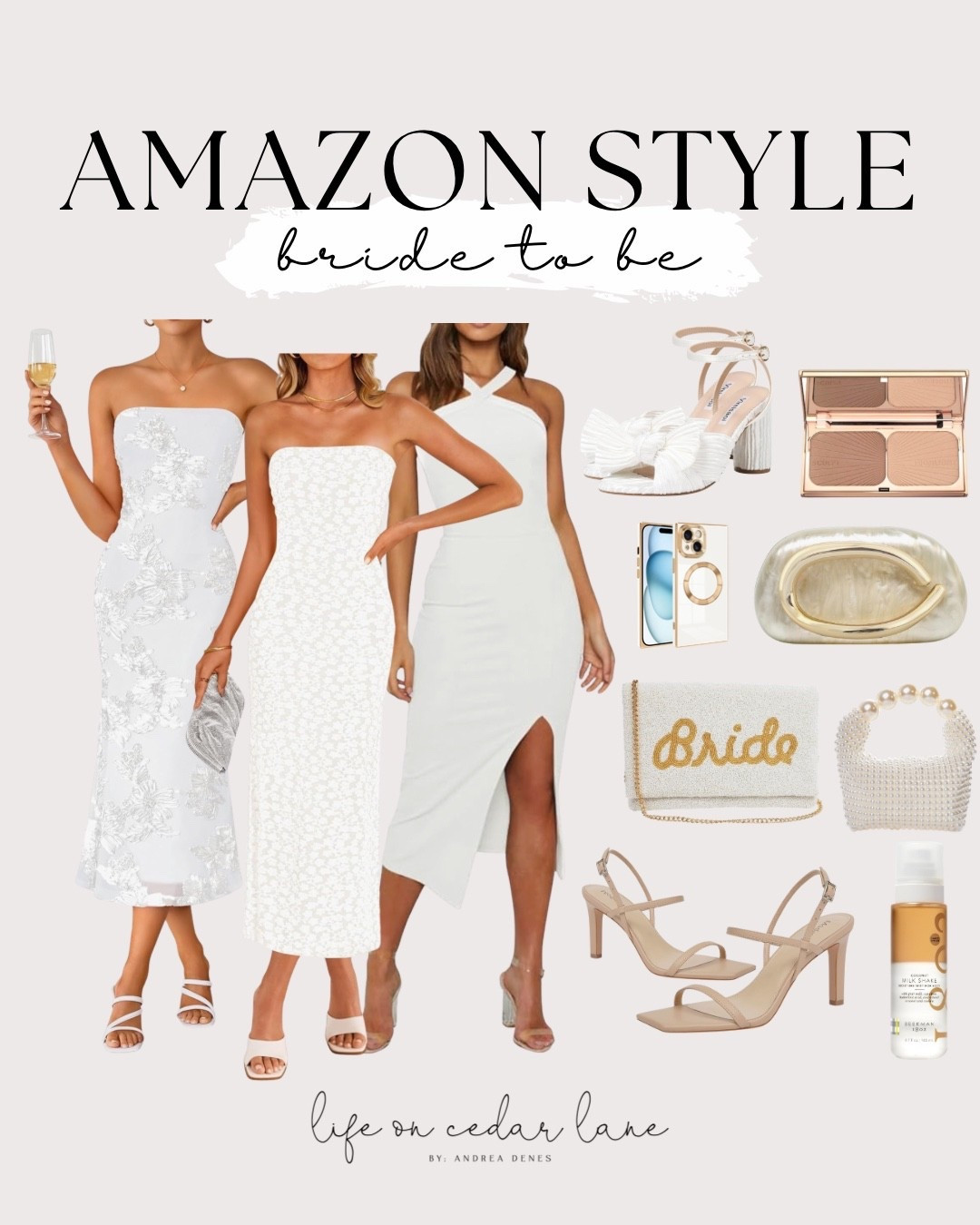 Bride to be ready with these Amazon finds! Perfect for a stylish and elegant look. #weddingstyle #amazonstyle

#LTKspringtrends #LTKWedding #LTKBeauty