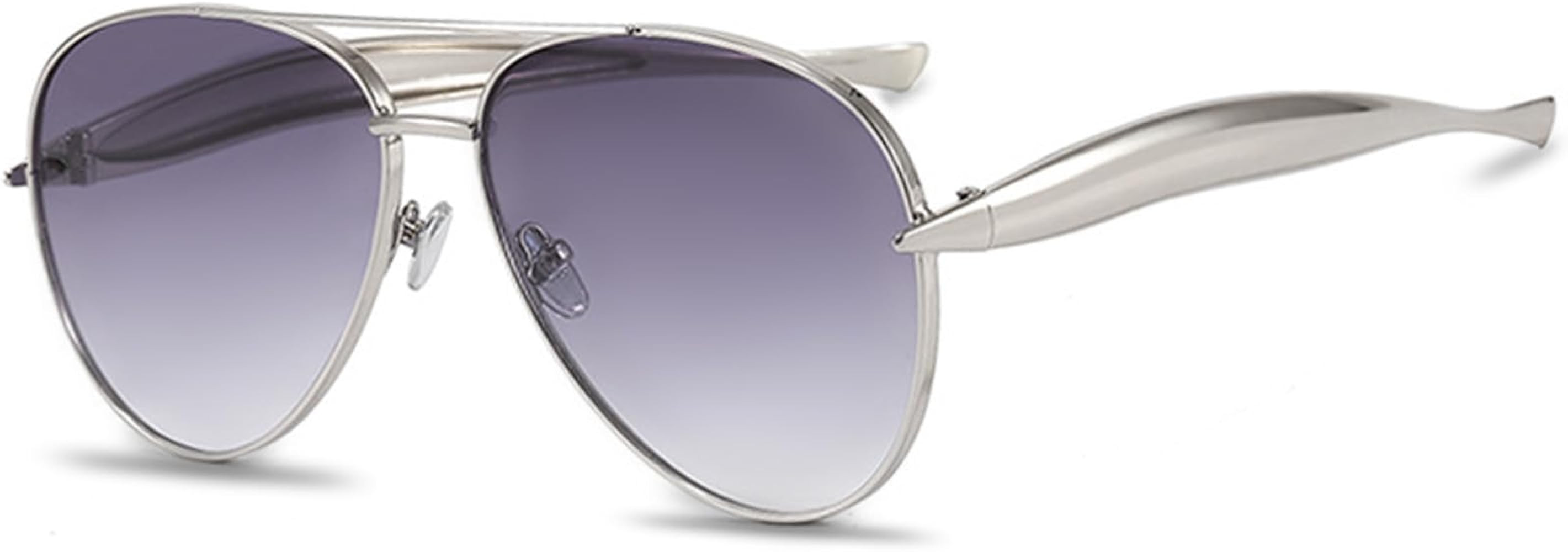 Trendy Oversized Aviator Sunglasses for Women Men 2025 Gold Big Aviators Sun Glasses 70s Retro Sh... | Amazon (US)