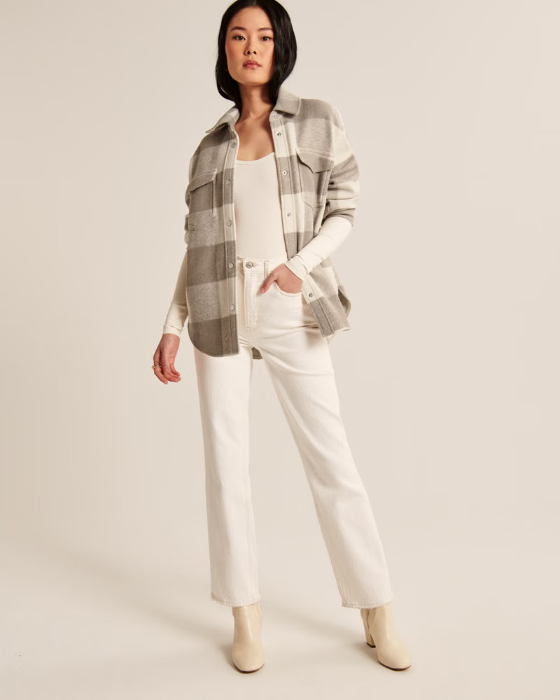 Cozy Shirt Jacket | Abercrombie & Fitch (US)