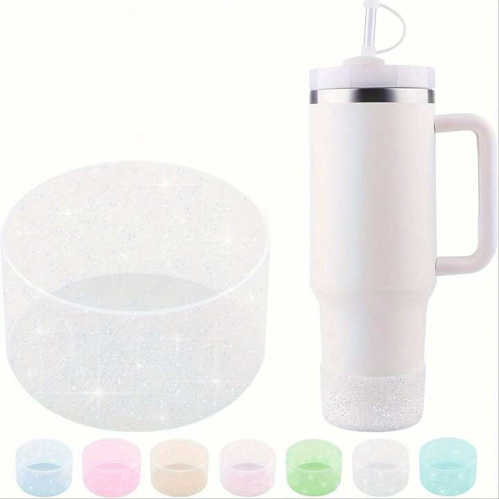 Sparkle Silicone Boot Sleeve For  Cup Accessories 20-40oz &  12-24oz With 2.8-2.95in Anti Slip Bo... | SHEIN