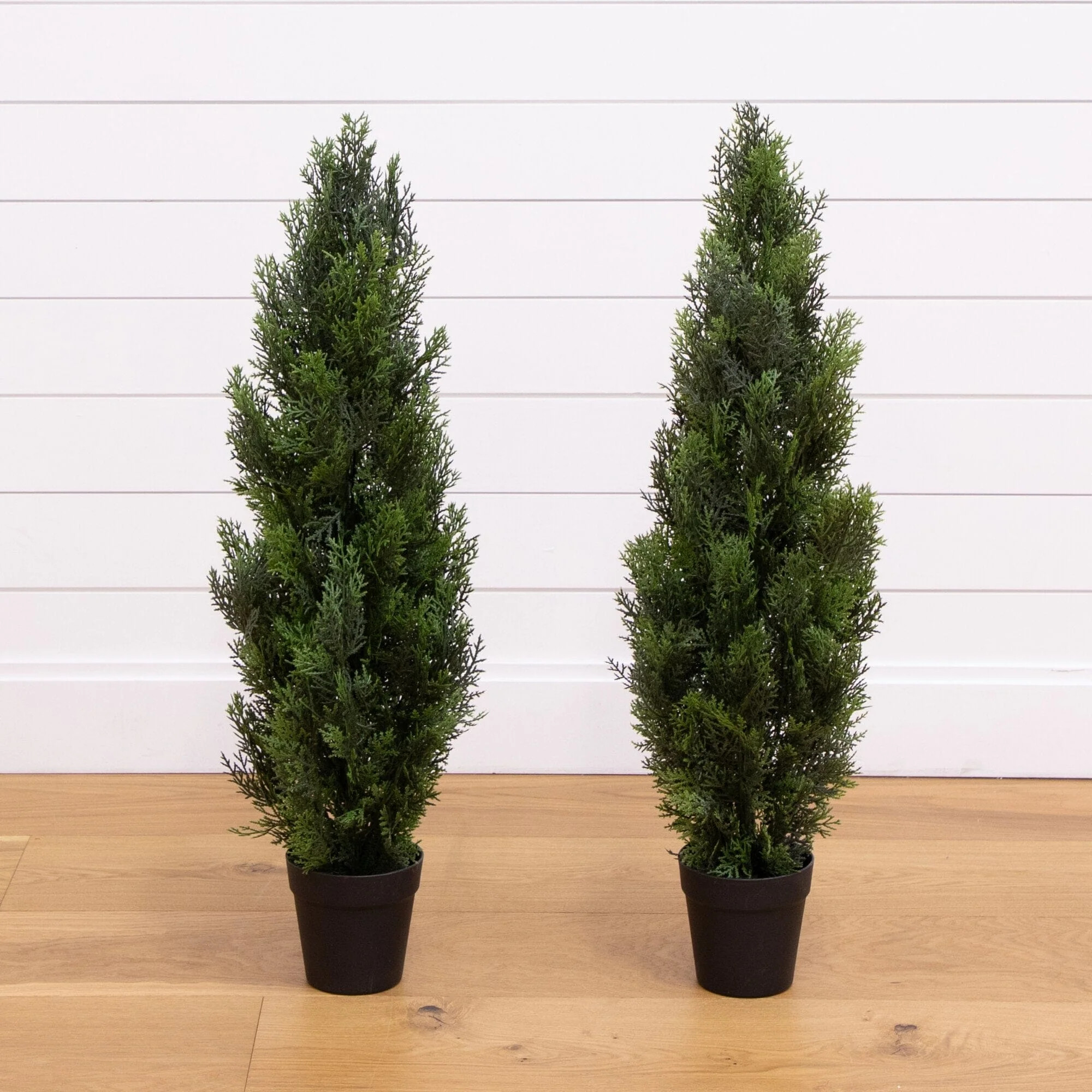 3\u2019 Mini Cedar Pine Tree (Indoor/Outdoor) - Set of 2 | Nearly Natural | Nearly Natural