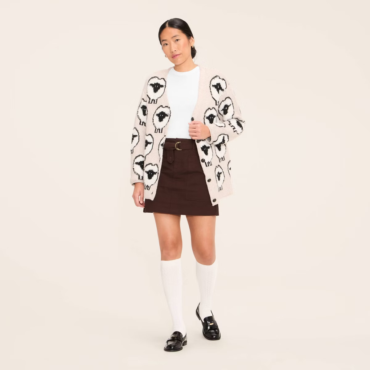 Women's Belted Mini A-Line Skirt - Woolrich x Target Brown | Target