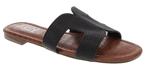 Sugar Women's Outing H Band Sandals with Faux Crocodile Footbed and Studs | Amazon (US)