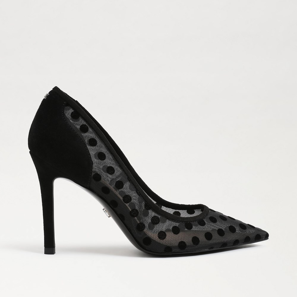 Hazel Polka Dot Mesh Pump | Sam Edelman