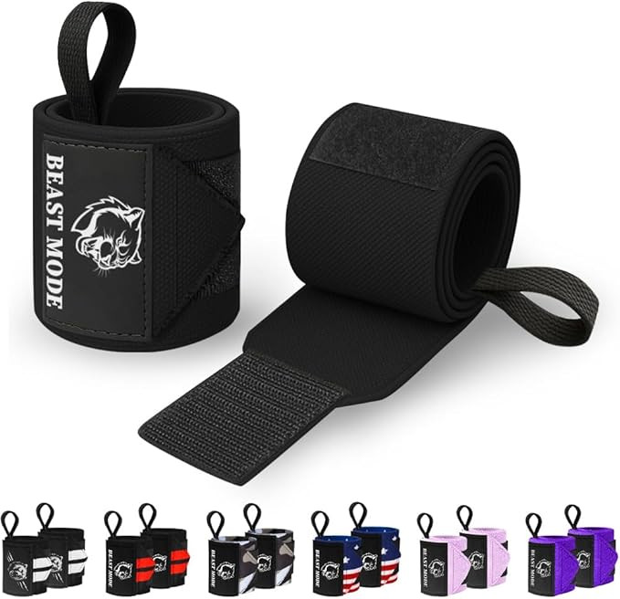 TECEUM Weightlifting 18" & 12" Wrist Wraps with Thumb Loop – Heavy Duty Wrist Workout Braces fo... | Amazon (US)