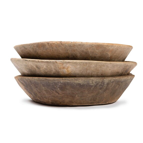 Read the full title
    Round antique wooden tray - Vintage old wooden tray from India | Etsy (UK)