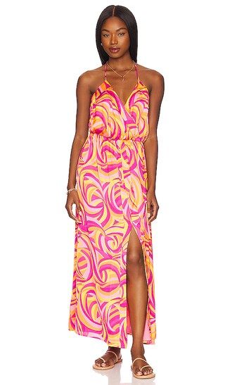 x REVOLVE Mareena Dress in Pink Swirl Print | Revolve Clothing (Global)