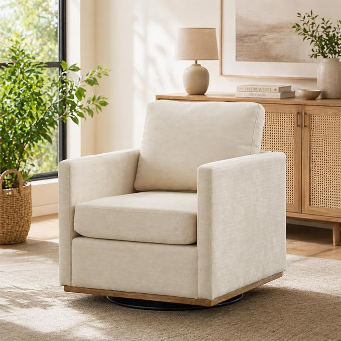 Chifee & Vingol 30.7" W Mid Century Modern Swivel Accent Chair | Amazon (US)