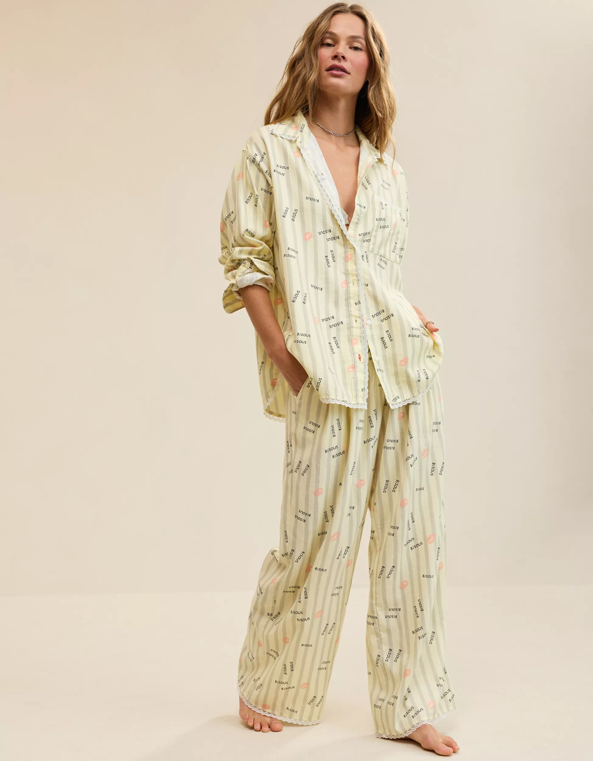 Aerie Street Flannel Trouser PJ | Aerie