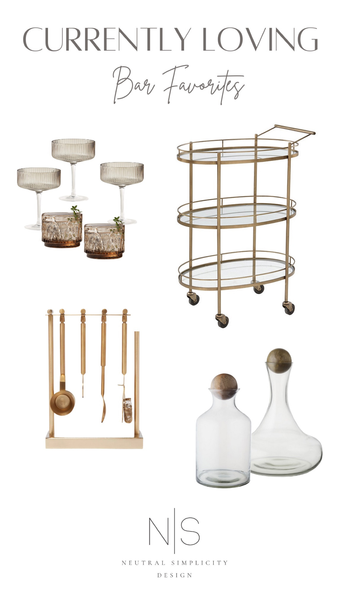 Bar cart and accessories we are currently loving!

#LTKHome