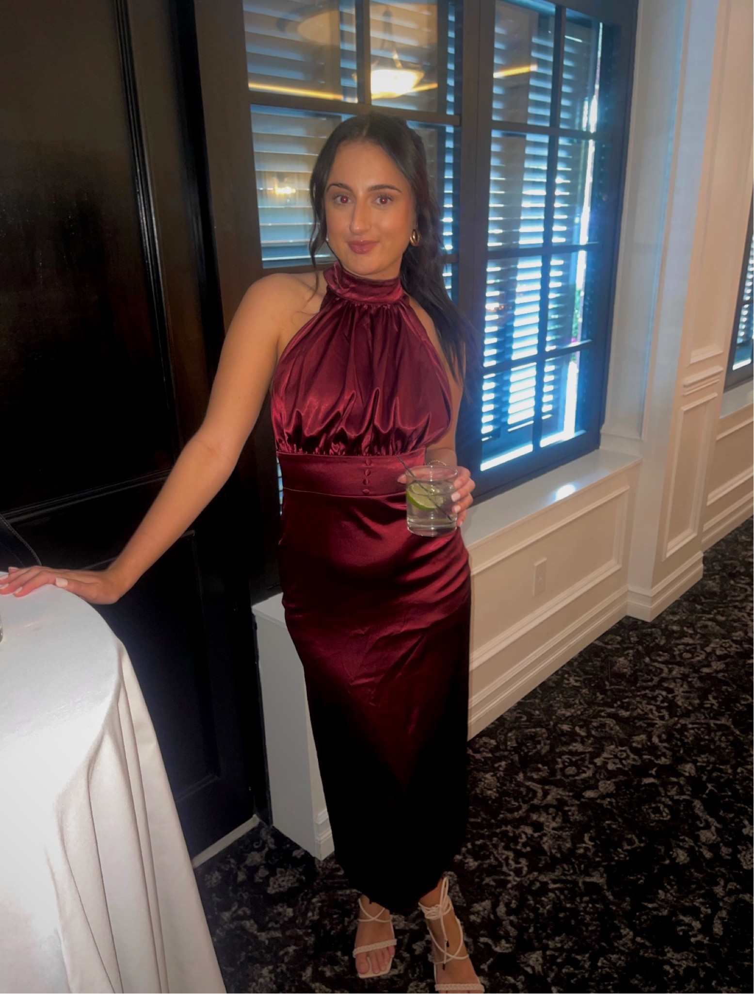 fall wedding guest dress, wedding guest dress, halter neck wedding guest dress, lace up heels 

#LTKunder50 #LTKunder100 #LTKwedding