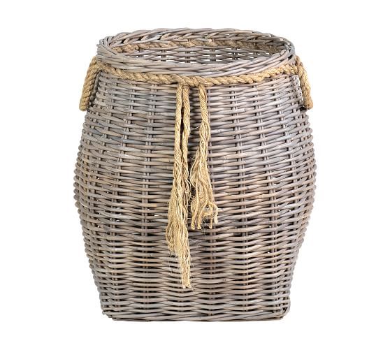 Theron Graywash Woven Baskets | Pottery Barn (US)