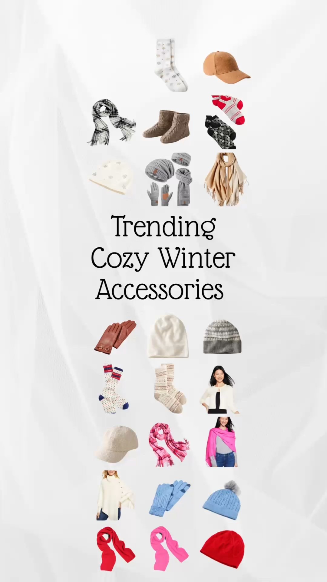 Cozy up with these warm accessories. My favorites are the cableknit pieces. I have some sets from Talbots previous seasons. Every woman needs a matching hat, scarf, and a pair of gloves. It pulls your cold weather outfits together i’m giving you a polished look.
If you already have a matching set, I highly suggest grabbing a pair of their cozy socks, or an extra hat. I love the ivory teddy hat and the camel cap is very warm! 
Make sure you add a wrap for milder days and for sitting on the couch by your fireplace. 
#talbots #hocspring #gloves #winterhat #scarf #LOFT #amazondeals

#LTKStyleTip #LTKFindsUnder100 #LTKSeasonal

#LTKGiftGuide #LTKFindsUnder50 #LTKCyberWeek
