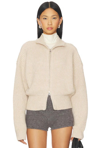 SNDYS Haze Zip Sweater in Oat from Revolve.com | Revolve Clothing (Global)