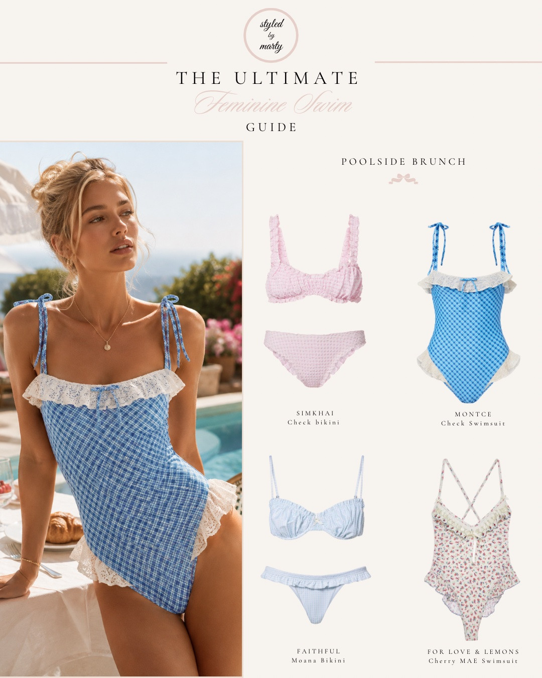 🌸☀️The Ultimate Feminine Swim Guide has arrived☀️🌸


Swimwear, swimsuit, one piece swimsuit, bikini, bikini swimwear, bikini set, feminine style, feminine fashion, vacation wear, beach wear, romantic style, pink bikini, beach cover up, preppy style, girly fashion, elegant style, floral swimwear

#LTKsummer #LTKstyletip #LTKswimwear