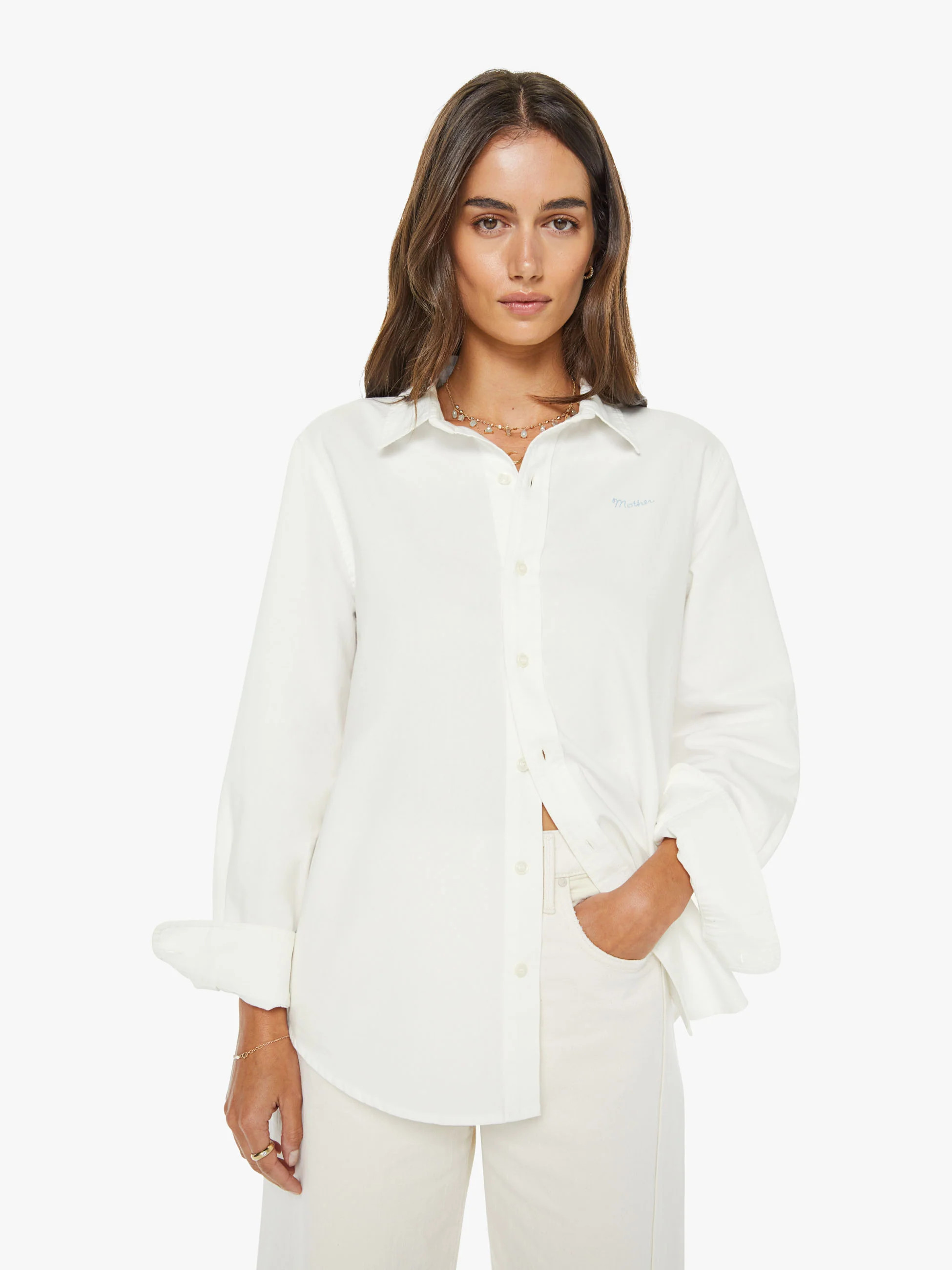 The Bestie - White | Mother Denim