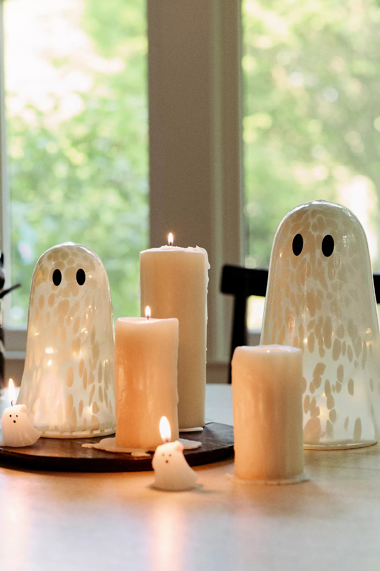 Light Up Confetti Glass Ghost | Anthropologie (US)